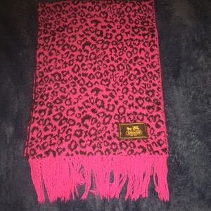 Coach cheetah print scarf!